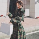 Cappotto a quadri da donna P2097 1