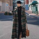 Cappotto a quadri da donna P2097 2