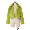 Cappotto corto da donna in pelliccia sintetica P1650 16