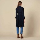 Cappotto da donna blu scuro P2007 2