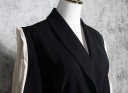 Cappotto da donna nero P2438 3