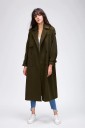 Cappotto invernale da donna - Verde scuro 5