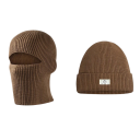 Cappuccio in maglia invernale 2 in 1 circonferenza testa 50–60 cm Pieghevole in berretto Poliestere Calda protezione universale per la testa 10