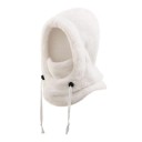 Cappuccio in pile invernale per bambini con scaldacollo Taglia 3–10 anni Cappuccio in cotone caldo 2 in 1 Protezione per testa, collo e viso 3