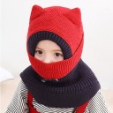 Cappuccio invernale per bambini lavorato a maglia A209 2