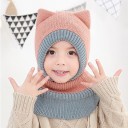 Cappuccio invernale per bambini lavorato a maglia A209 1