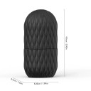 Capsulă cosmetică de gheață din silicon alimentar cu o suprafață texturată pentru îngrijirea pielii și ameliorarea umflăturilor 9,9 x 5,05 x 3,4 cm 3