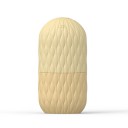 Cápsula de gelo cosmética em silicone alimentar com superfície texturizada para cuidados de pele e redução de inchaços 9,9 x 5,05 x 3,4 cm 10