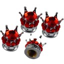 Capuchons de valve de couronne 4 pcs 5