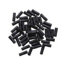 Capuchons pour câbles de frein 50 pcs embouts de protection 17 × 5 mm en plastique noir pour vélos finition de câble 1