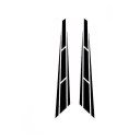 Car Bonnet Sticker 12 x 80 cm Black Stripes Strong Adhesion Decorative Covering Film Car Accessories Personalised Sticker 1
