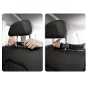 Car Boot Organiser 105 x 51 cm Hanging on Rear Seats Oxford Fabric Practical Storage System Mesh and Zippable Pockets 6