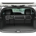 Car Boot Organiser 90 x 27 cm Oxford Hanging on Rear Seats 3 Zipped Pockets with Velcro 1 Open Pocket Storage System 2