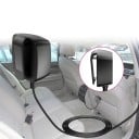 Car Charger with 4 USB Ports for Front and Rear Seats Quick Charge 3.0 Fast Charging Power Output 60 W 1.5 m Cable Backrest Clip 2