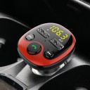 Car Charger with FM Transmitter and Bluetooth 5.0 Hands-Free Two USB Ports Power 15 W Current 3.1 A Micro SD Card Slot MP3 Support 2