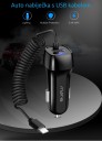 Car Charger with USB-C, Micro USB, iPhone Cable 5