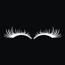 Car Eyelash Sticker 2 pcs 1