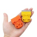 Car Glass Scraper Set with Replaceable Blades 12 pcs Plastic Yellow and Orange with Metal Blade for Window Cleaning 3