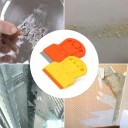 Car Glass Scraper Set with Replaceable Blades 12 pcs Plastic Yellow and Orange with Metal Blade for Window Cleaning 5