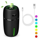 Car Humidifier and Air Purifier with 200 ml Tank Coloured Backlighting USB Powered Fits in Cup Holder Dimensions 13.5 x 7 cm 5