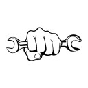 Car Sticker Fist and Key 1