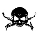 Car Sticker Skull B499 2