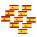 Car Sticker Spanish Flag 10 pcs 1