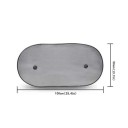 Car Sunshade 100x50 cm Rear Mesh Shade UV Protection Thermal Insulation Nylon Mesh Protective Shield for Car 2