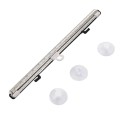 Car Sunshade Roller Blind with Casing and Suction Cups Silver Patterned Surface Quick Pull-Out Over Window 8