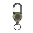 Carabine avec cordon rétractable Enrouleur avec câble en acier 12,3 x 4 cm 60 cm Pendentif rétractable solide Fixation sécurisée des outils 5
