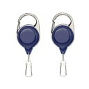 Carabinier cu snur mulinet pentru pescari 10 x 4 cm 70 cm 2 buc. Set practic de brelocuri mulinete Suport de pescuit pentru clești, foarfece 3