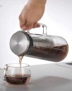 Carafă din sticlă 1,0 l cu filtru detașabil Carafă elegantă pentru apă, ceai și băuturi de casă pentru utilizare zilnică și festivă 4