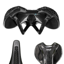 Carbon-Fahrradsattel, 3D-gedruckt, 24,5 x 14,3 cm, ultraleichter Sattel für Rennräder, Mountainbikes und Gravelbikes, Unisex-Fahrradzubehör 3