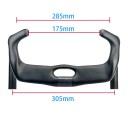 Carbonen Racefietsstuur 305 mm breedte 285 mm bovenste grip 175 mm onderste grip carbon zwart licht 350 g voor racefiets 5