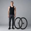 Carbonwielen ELITEWHEELS ENT 2.0 Diepte 5 cm As 12 x 100 mm en 12 x 142 mm SRAM XDR Center Lock Grijs en zwart Voor racefiets 3