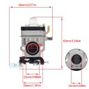 Carburateur pour débroussailleuse tronçonneuse coupe-bordures taille-haie moteur 2 temps pièce de rechange carburateur à essence 8