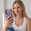 Carcasa de protecție pentru Samsung Galaxy S25 FE Cu capac glisant pentru cameră Suport circular Suport pentru încărcare magnetică 17