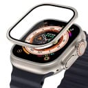 Carcasă din aluminiu cu sticlă întărită pentru Apple Watch Ultra 1 2 3 49 mm capac de protecție a ecranului 9H protecție rezistentă 3