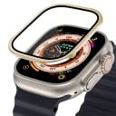 Carcasă din aluminiu cu sticlă întărită pentru Apple Watch Ultra 1 2 3 49 mm capac de protecție a ecranului 9H protecție rezistentă 2