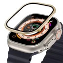 Carcasă din aluminiu cu sticlă întărită pentru Apple Watch Ultra 1 2 3 49 mm capac de protecție a ecranului 9H protecție rezistentă la zgârieturi 2
