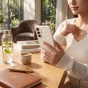 Carcasă din spate cu puncte fine pentru Samsung Galaxy A36 5G Rezistentă Margine ridicată în jurul obiectivelor Textură granuloasă pe spate 5