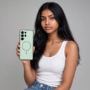 Carcasa pentru Samsung Galaxy S24 FE cu suport pentru încărcare magnetică și protecție pentru cameră din policarbonat și TPU Carcasă 7