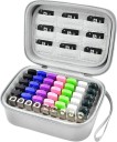 Carcasă pentru unități flash USB și carduri SD Culori neutre Organizator portabil cu compartimente pentru suporturi media digitale Carcasă de protecție pentru călătorii și birou 10