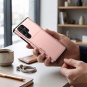 Carcasa rezistentă pentru Samsung Galaxy A36 din două straturi cu compartiment pentru carduri cu capac glisant Margini ridicate pentru ecran 3