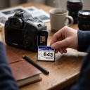 Card de memorie CompactFlash CF 64 GB 4,2 x 3,6 cm Alb-Albastru Pentru aparat foto digital Pentru fotografii și date În dispozitive cu slot CF 5