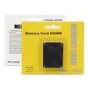 Card de memorie pentru PS2 PlayStation 2 256 MB Două părți de 128 MB Cu comutator Plastic Negru Pentru salvarea pozițiilor de joc 1
