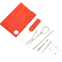 Card multifuncțional pentru scule 8,3 x 5,5 cm Card de supraviețuire pentru portofel ABS și oțel inoxidabil Echipament de exterior 4