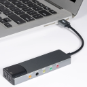 Cardă audio externă USB 6in1 cu 5 porturi audio și 2 intrări și ieșiri SPDIF Adaptator pentru computer Laptop Cinema de acasă Înregistrare muzicală 2