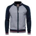 Cardigan bărbațesc cu mânecă lungă Pulover din bumbac cu elastan cu fermoar Pulover modern pentru muncă și timp liber Diverse 3