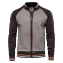 Cardigan bărbațesc cu mânecă lungă Pulover din bumbac cu elastan cu fermoar Pulover modern pentru muncă și timp liber Diverse 4